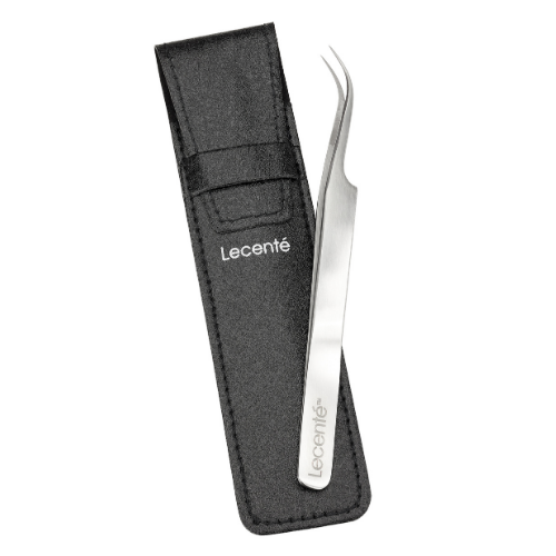 Lecente tweezers with carry case