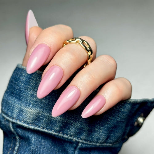 blushing fusion builder gel hand image