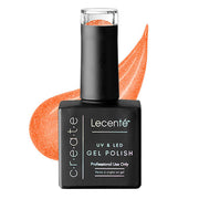 orange flash glitter gel polish