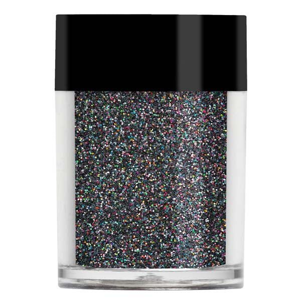 Black holographic glitter