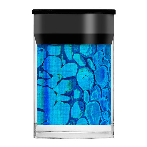Blue Holographic Animal Nail Foil
