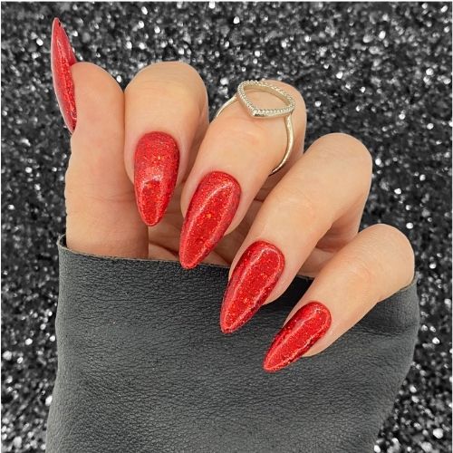 Bright Red Multi Glitz Chunky Nail Glitter