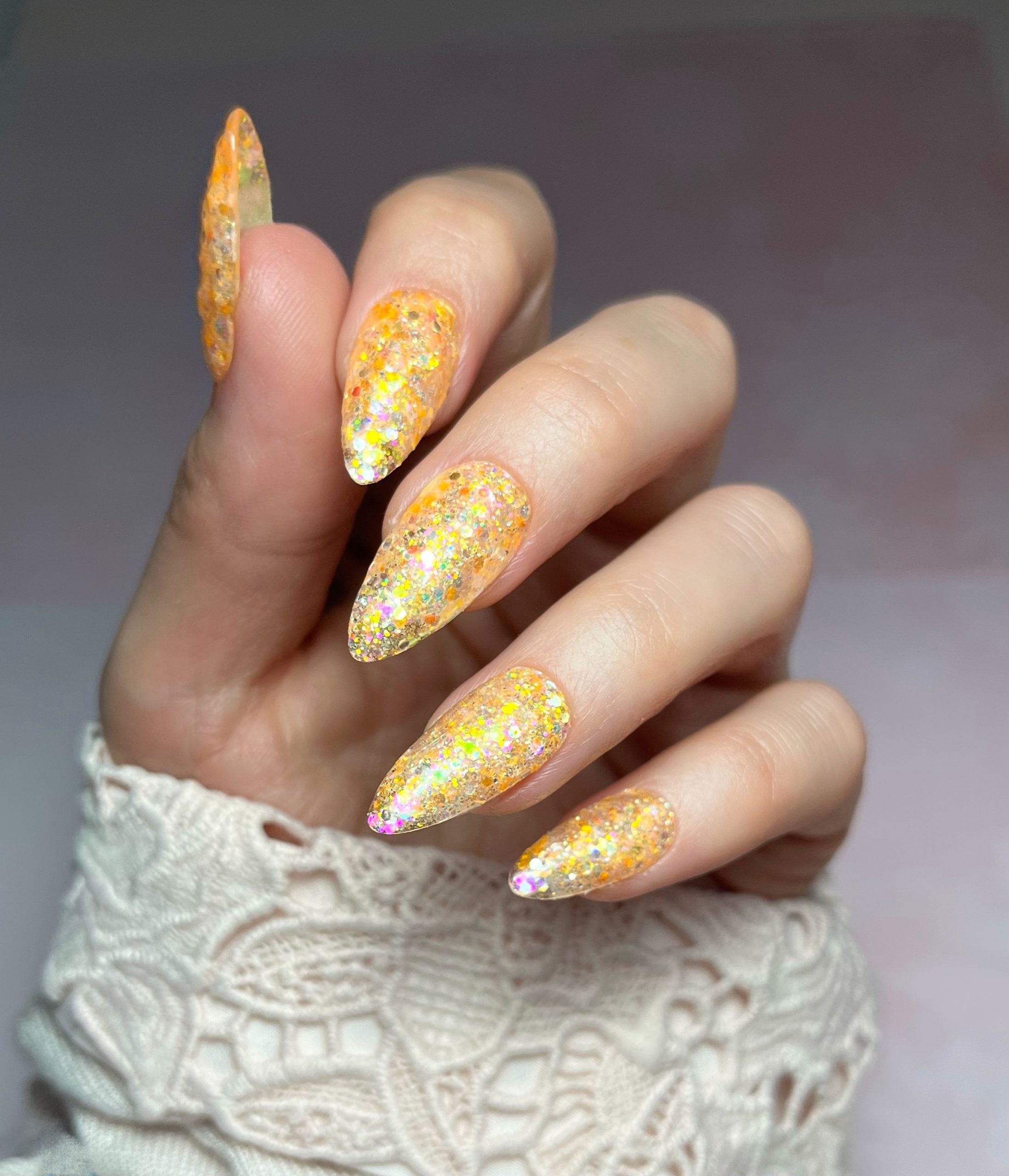 Candy Corn Multi Glitz Nail Glitter