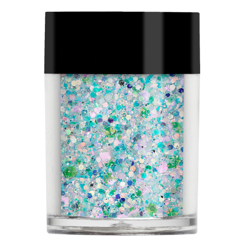 bright sky blue glitter