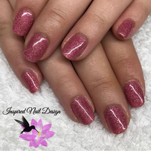 Cherry Bomb Fireworks Holographic Nail Glitter Hand Asset