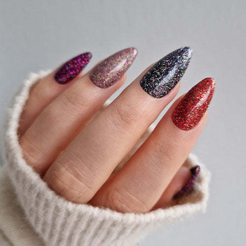Foxtrot Holographic Multi Glitz Nail Glitter