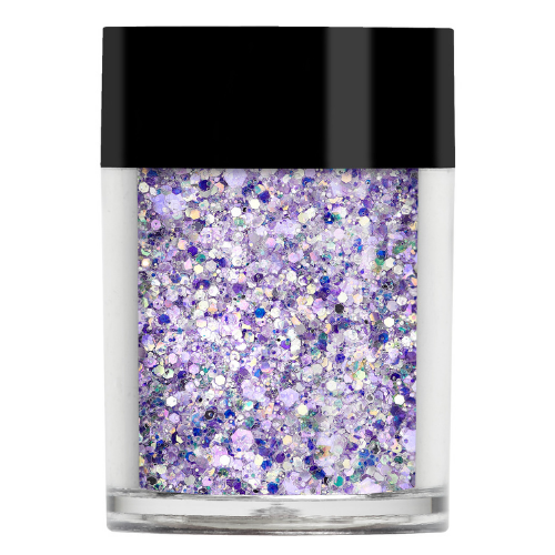 Bright purple glitter