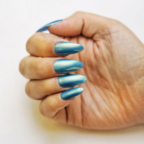 Golden Blue Nail Powder