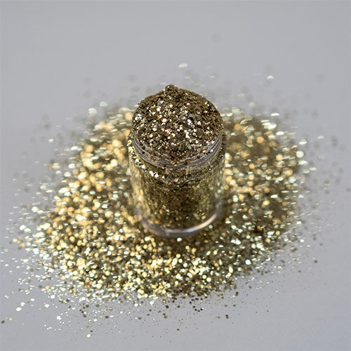 Light Gold Multi Glitz Chunky Nail Glitter