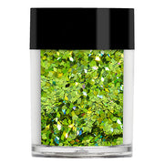 Lime Holographic Chunky Nail Glitter Diamonds