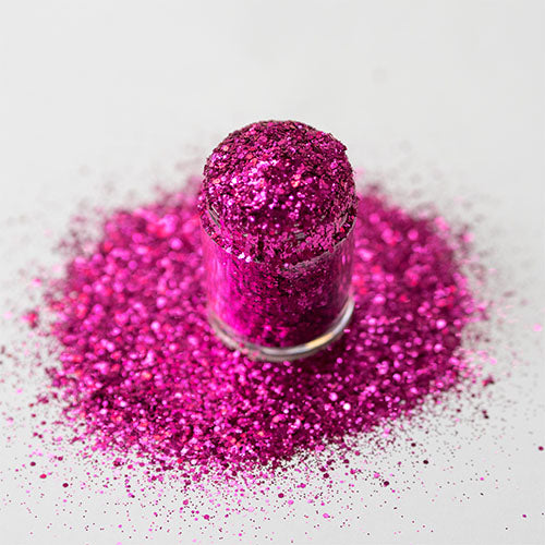 Pink Multi Glitz Chunky Nail Glitter