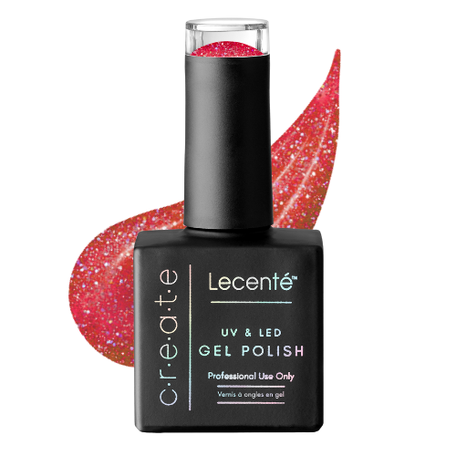 red glitter gel polish