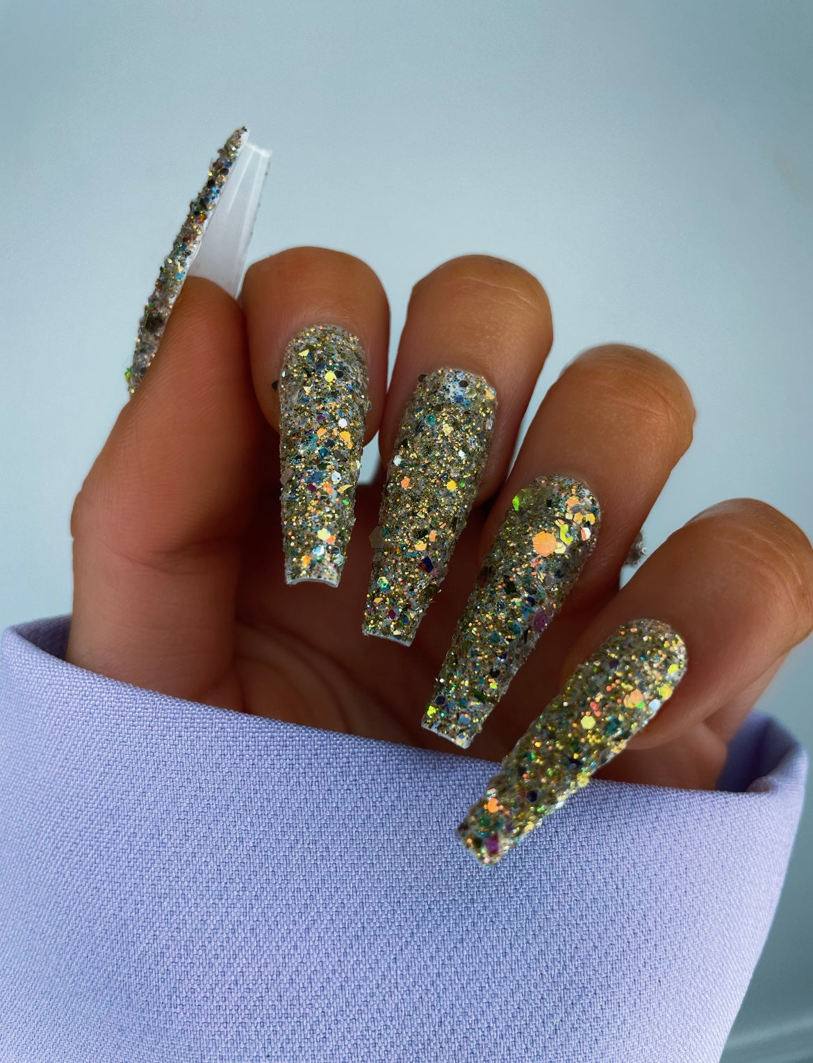 Smoky Quartz Multi Glitz Nail Glitter