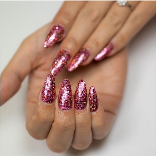 Sakura Chunky Nail Glitter Shapes