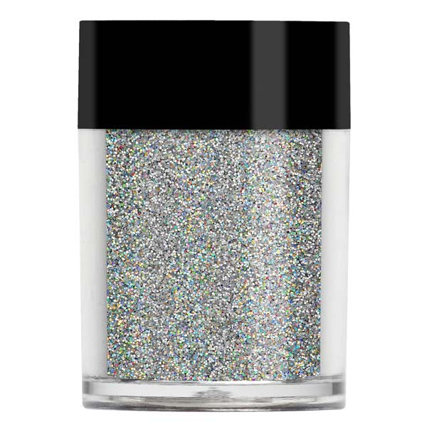 Silver holographic glitter