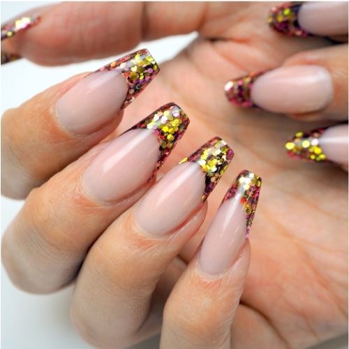 Sunset Chunky Nail Glitter Shapes