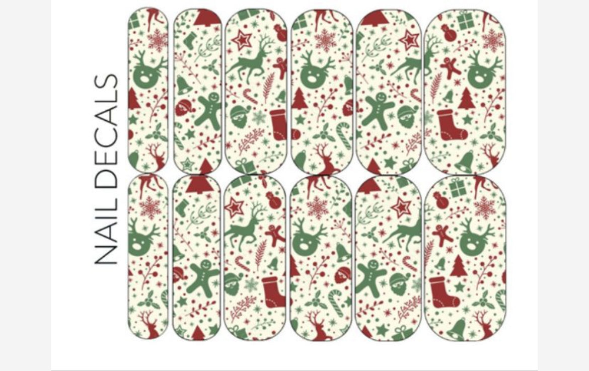 'Tis The Season Nail Decals