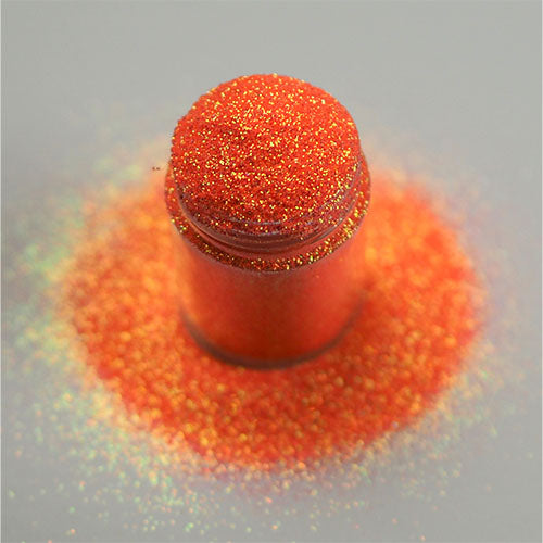 Tangerine Iridescent Nail Glitter