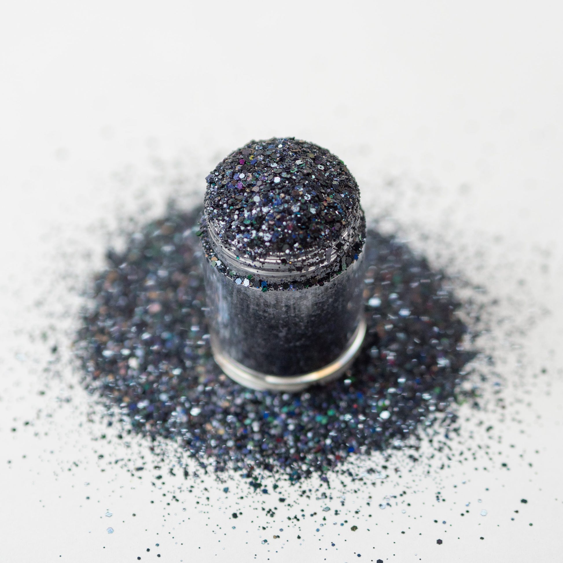 black holo multi glitz spill