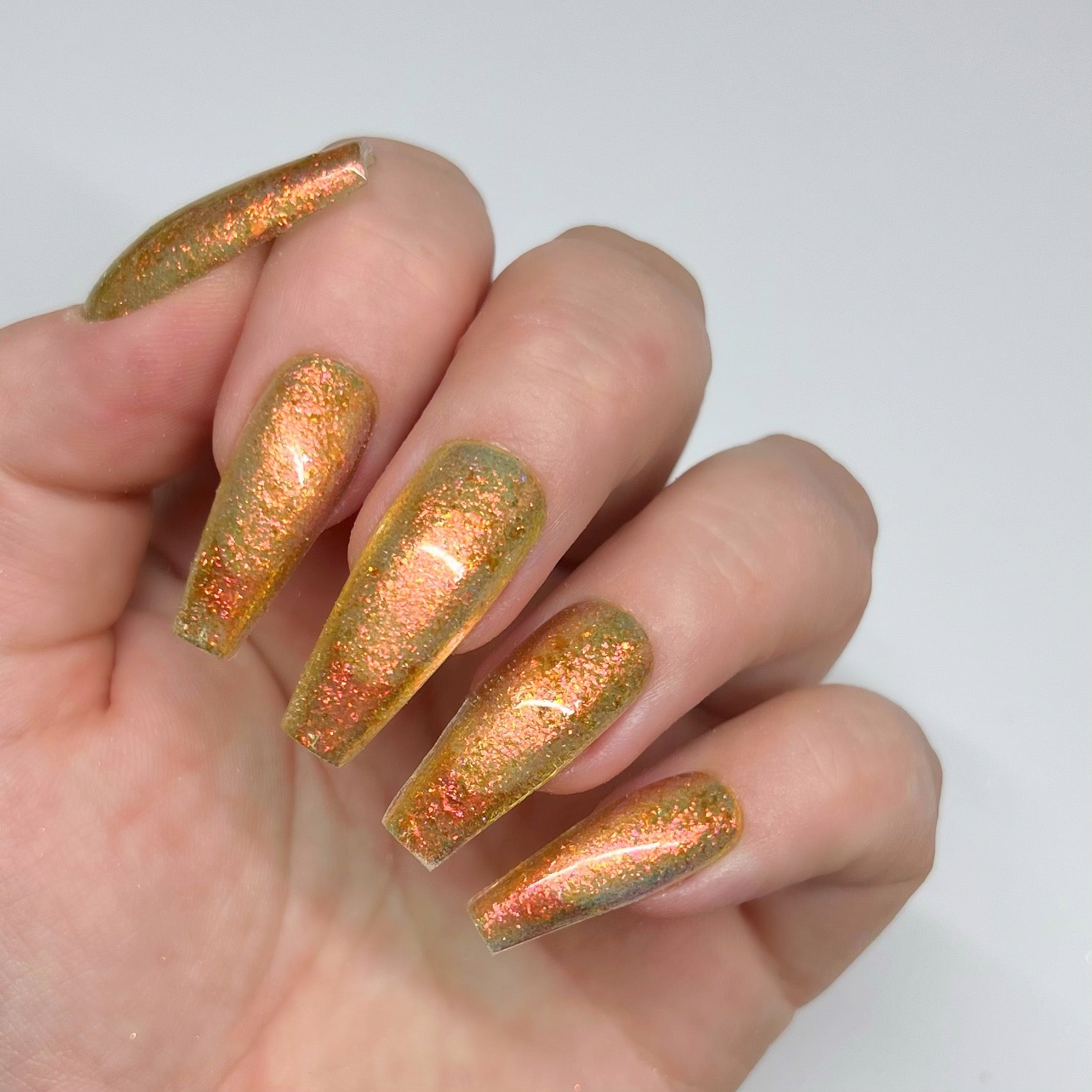 Metallic Bronze Nail Flakes