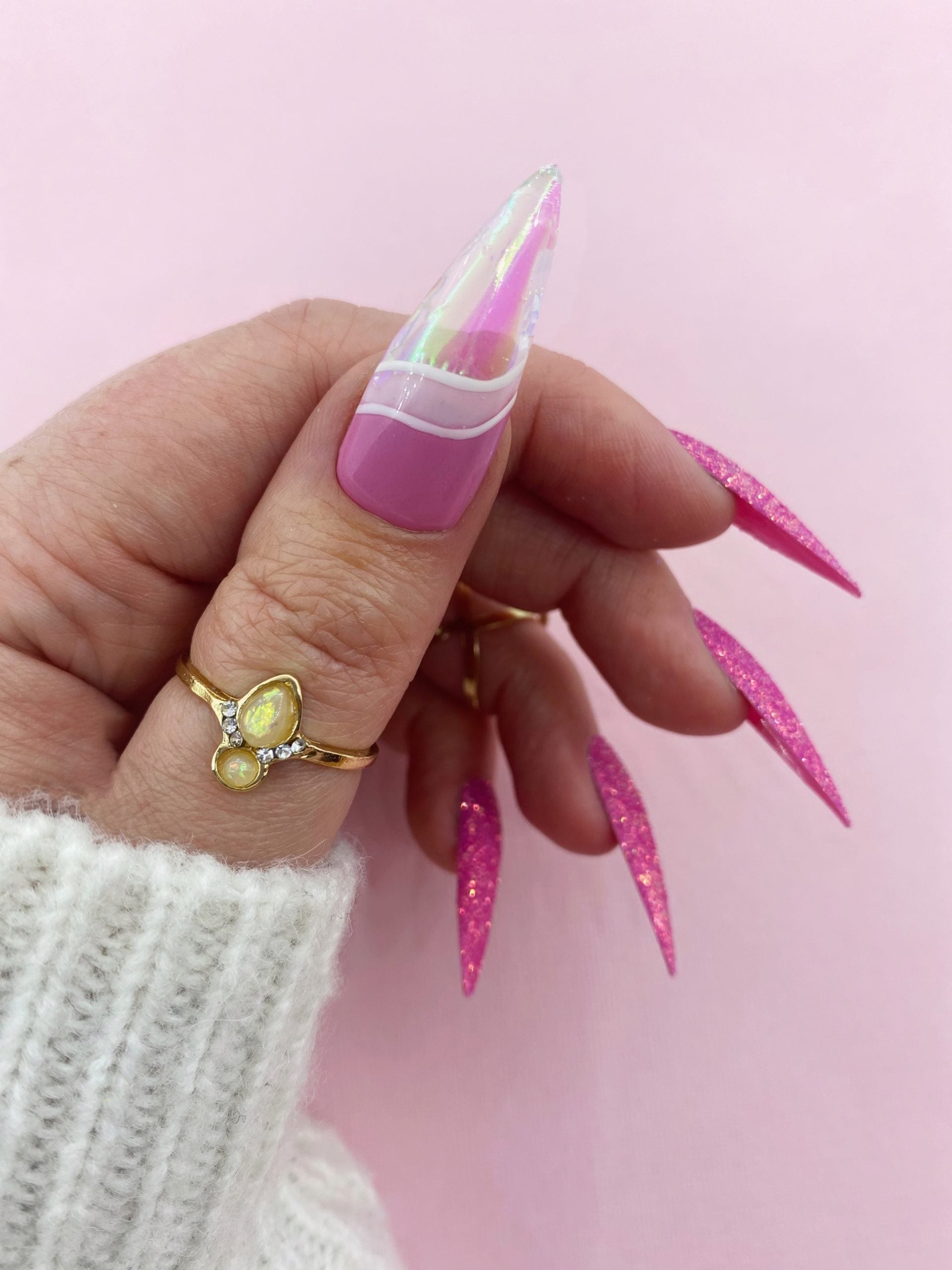 pink emerald shimmer films