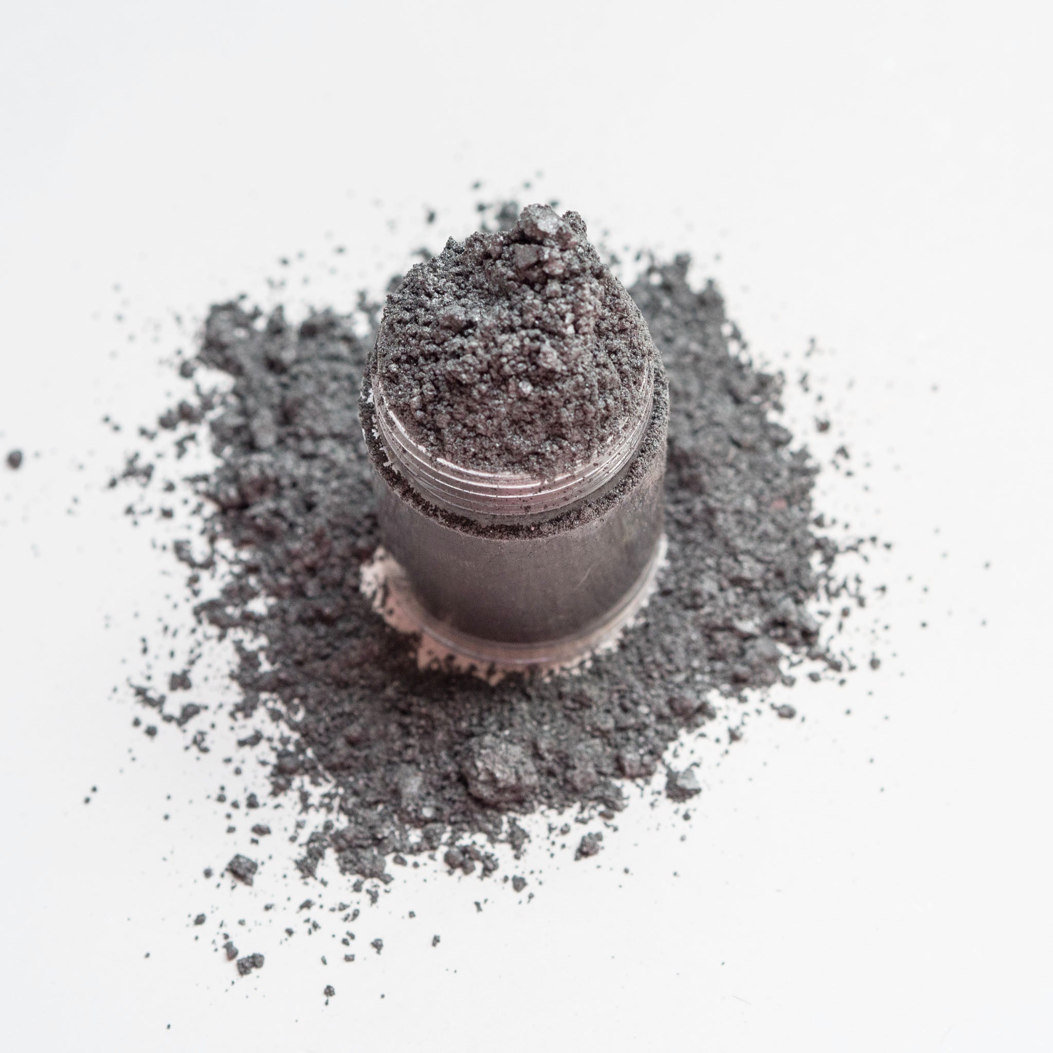 satin grey nail art powder