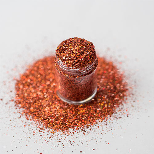 Auburn Holographic Multi Glitz Chunky Nail Glitter