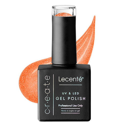 orange flash glitter gel polish