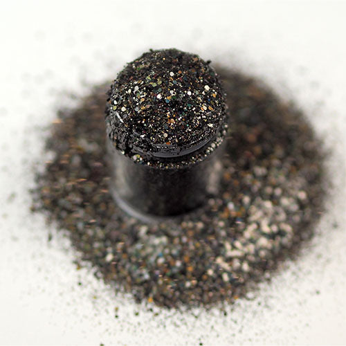 Black Gold Holographic Multi Glitz Chunky Nail Glitter