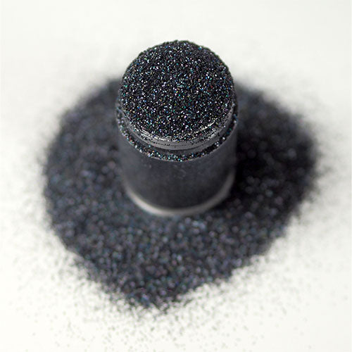 Black Holographic Nail Glitter