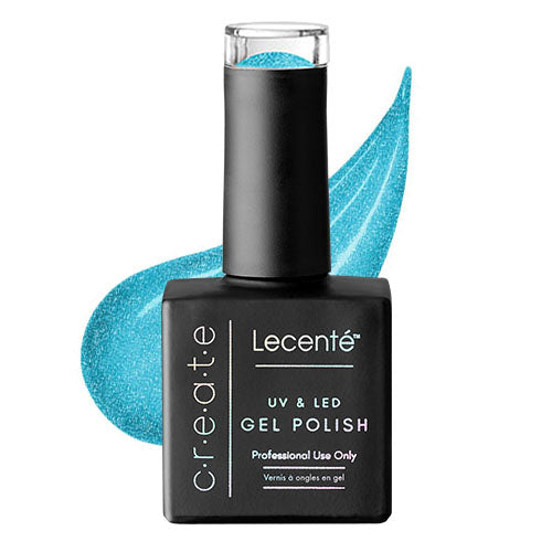 blue reflective, flash glitter gel