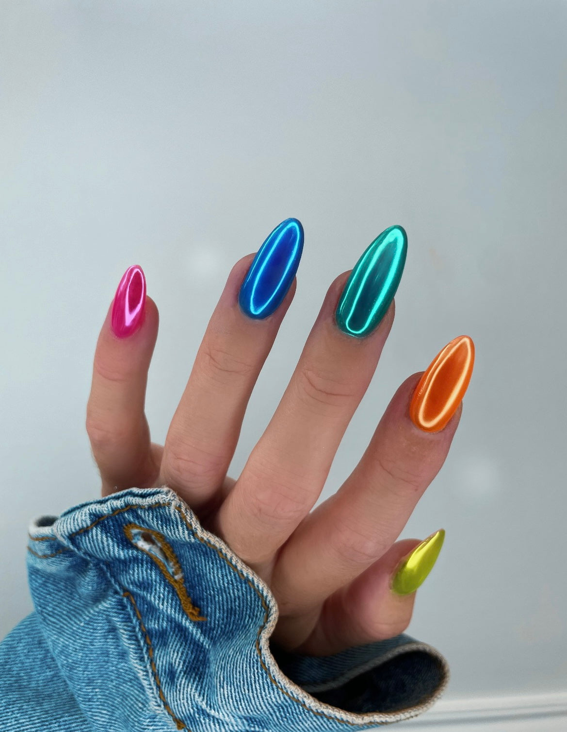 chrome nail powder