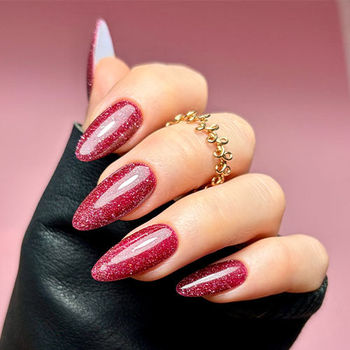Cranberry Cooler Flash Glitter Gel Polish