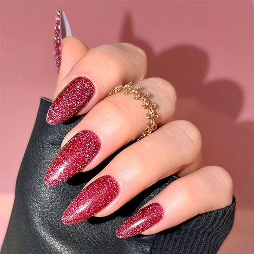 Cranberry Cooler Flash Glitter Gel Polish