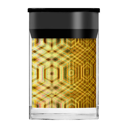 Gold Holographic Tartan Nail Foil