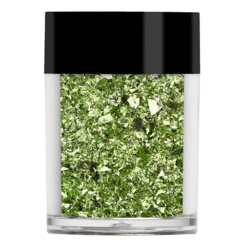 Green Irregular Nail Glitter Shapes