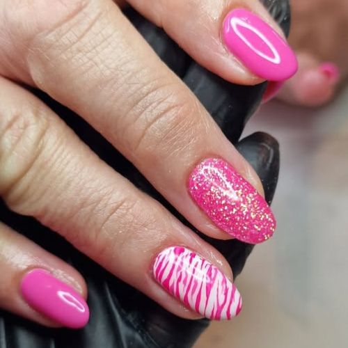 Carnation Iridescent Nail Glitter