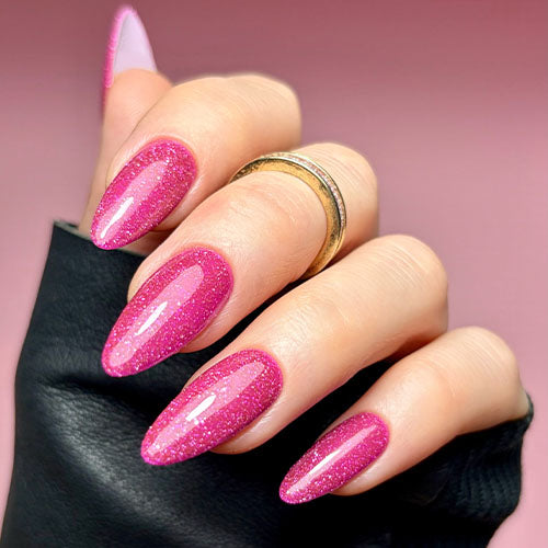 Hibiscus Punch Flash Glitter Gel Polish