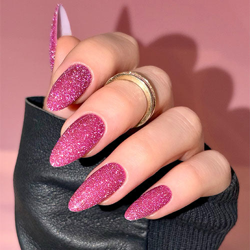 Hibiscus Punch Flash Glitter Gel Polish