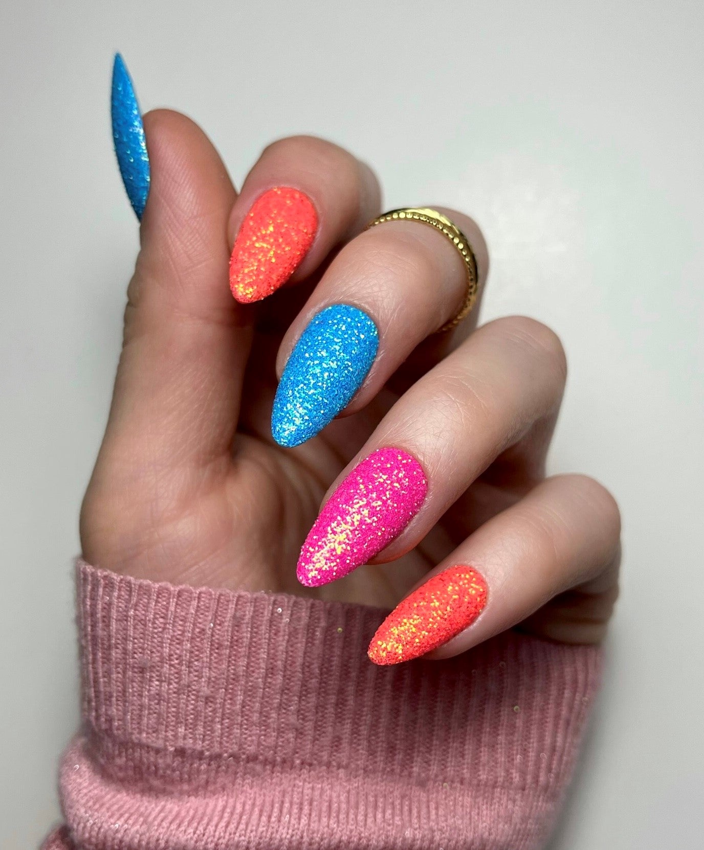 Strawberry Iridescent Nail Glitter