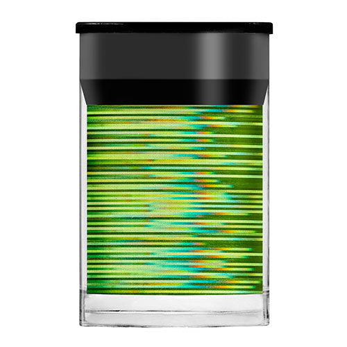 Lime Green Holographic Lines Nail Foil