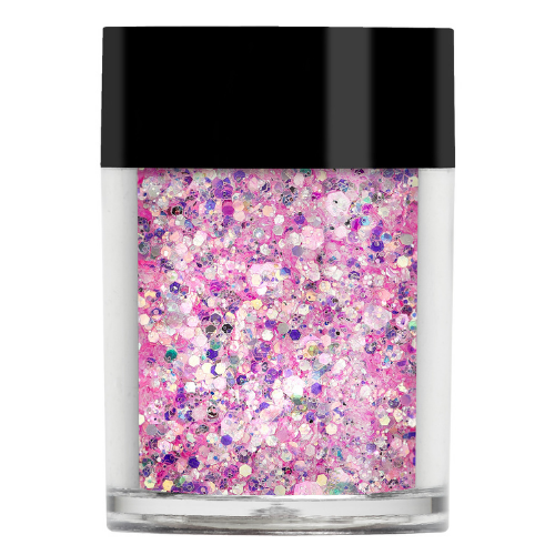 bright baby pink glitter