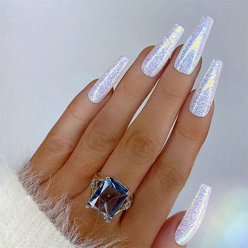Meringue Iridescent Nail Glitter
