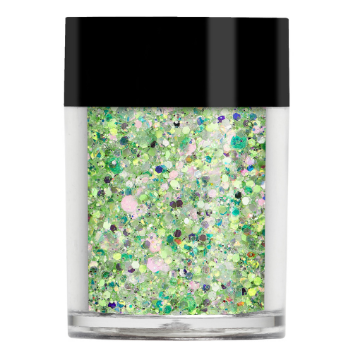 Mint green glitter