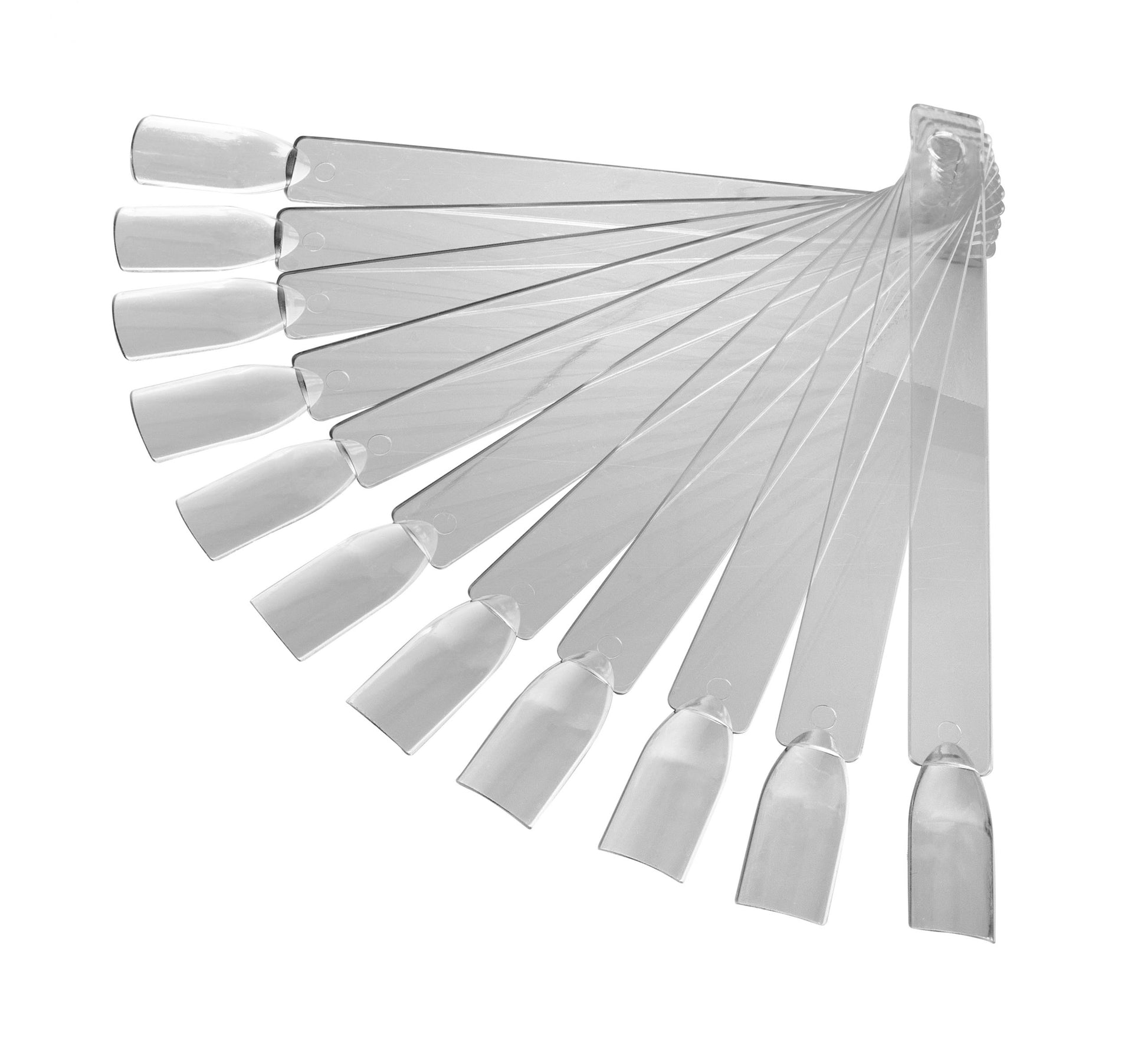 Square Nail Tips Display Clear