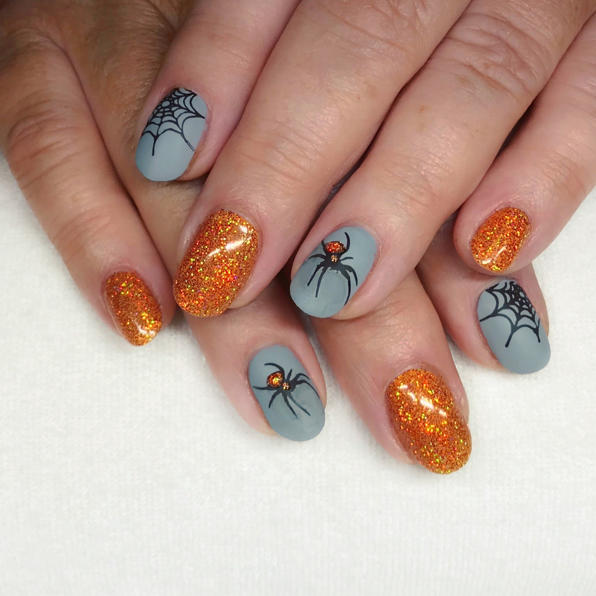 Orange Holographic Nail Glitter