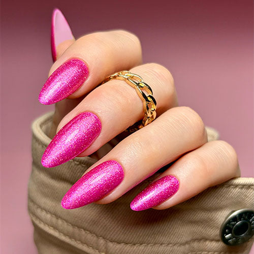 Papped in Pink Mica Gel Polish
