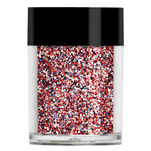 purple silver nail glitter