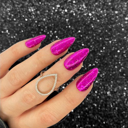 Pink Multi Glitz Chunky Nail Glitter