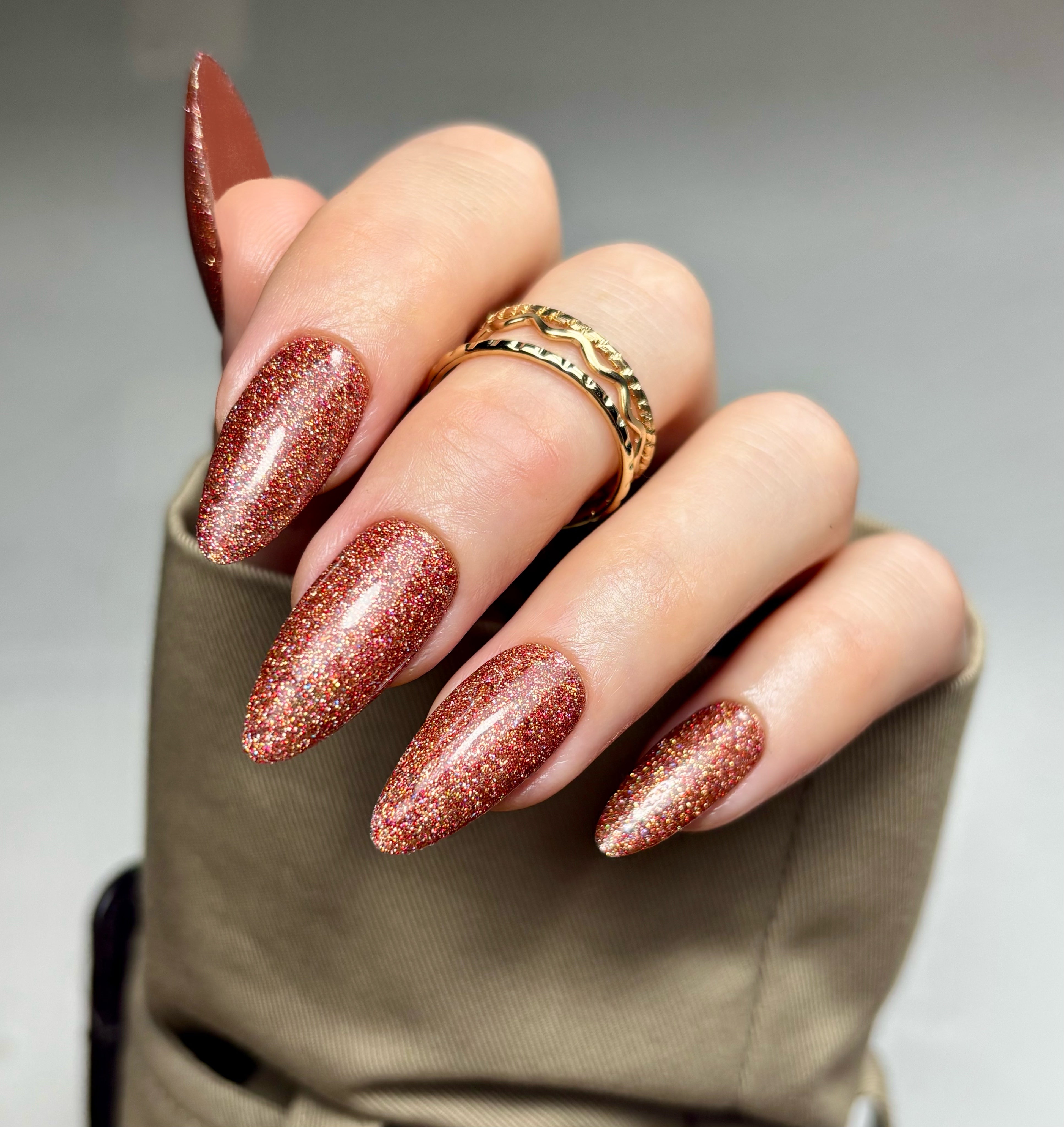 Pretzel Glitter Gel Polish